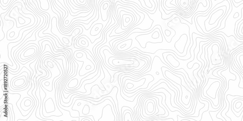 Black and white lines seamless Topographic map patterns, topography line map. Vintage outdoors style. The stylized height of the topographic map contour in lines and contours isolated on transparent.