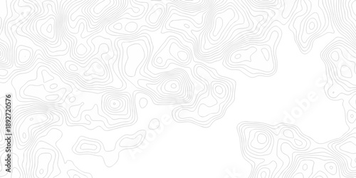 Black and white lines seamless Topographic map patterns, topography line map. Vintage outdoors style. The stylized height of the topographic map contour in lines and contours isolated on transparent.