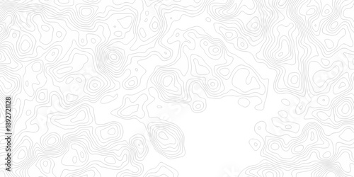 Black and white lines seamless Topographic map patterns, topography line map. Vintage outdoors style. The stylized height of the topographic map contour in lines and contours isolated on transparent.