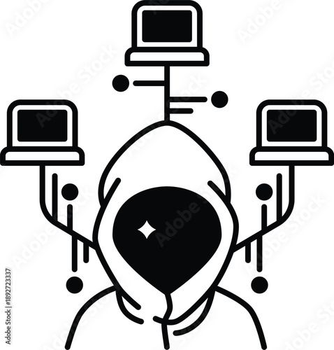 Futuristic technology concept visualization