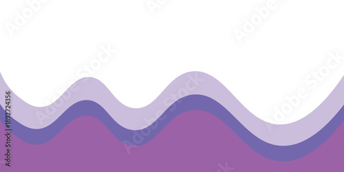 Abstract Purple Gradient Waves Vector Background