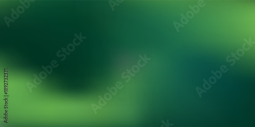 Abstract vector blurred gradient mesh background in green. modern design