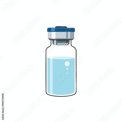 Medical Vial with Liquid