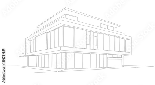 modern house design blueprint