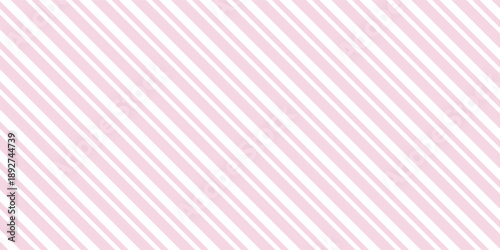 Geometric pink striped print, vector background