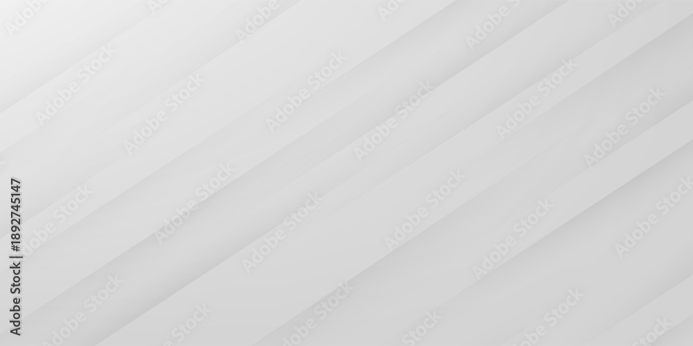Obraz premium Diagonal grey gradient lines background. Abstract silver stripes wallpaper. Abstract gray tech backdrop. Oblique gris texture for graphic design, poster, banner, flyer, brochure, presentation. Vector