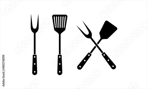 Barbecue Utensils Set Spatula and Fork for Grilling and Cooking