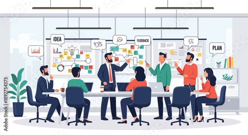 Business Team Meeting Office Discussion.