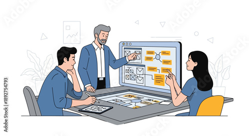 Business Team Discussing Project Plan.