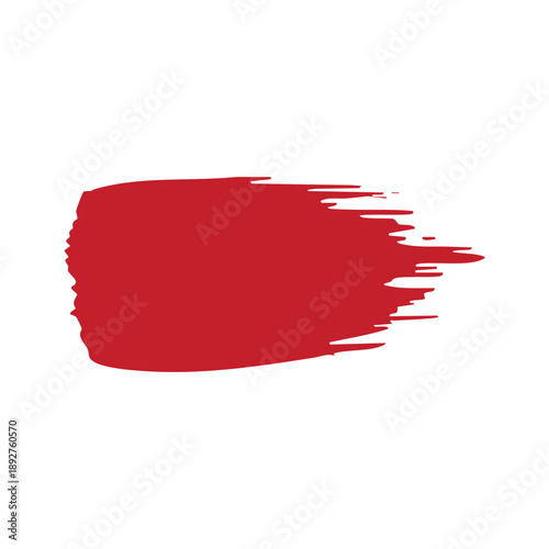 Red blood splash and ink blot isolated on white background