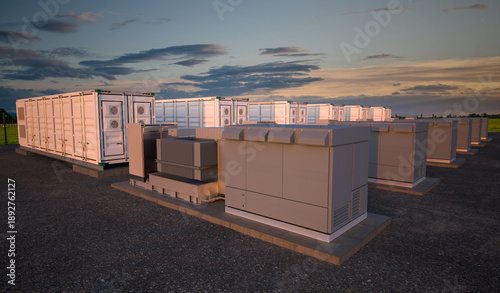 Cuadro en lienzo battery storage