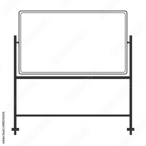 ホワイトボードのアイコン　説明や掲示に使えるシンプル素材