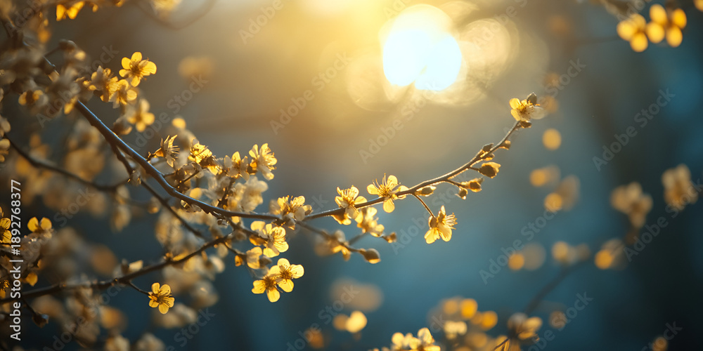 custom made wallpaper toronto digitalFull Moon Behind Tree Branches With Red Berries At Night