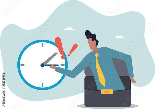 Project deadline, time countdown for agreement timeline to finish work .about a man and his life.