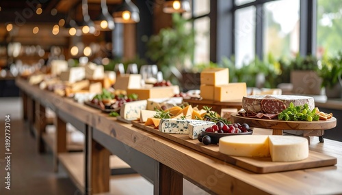 Gourmet cheese tasting event modern restaurant culinary experience elegant setting close-up view food appreciation