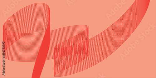 Warm abstract background with flowing ribbon shapes and smooth modern artistic visual motion