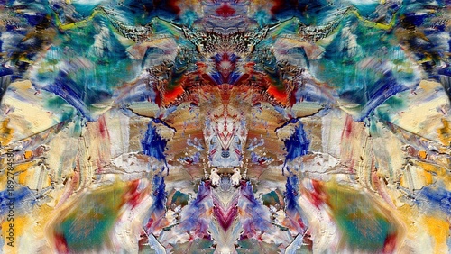 Abstract art background . Hand painting artwork on canvas .