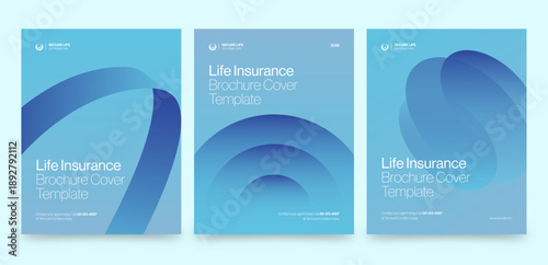 Modern Corporate Brochure Cover Template & Front Page Design for Company Documents & Reports