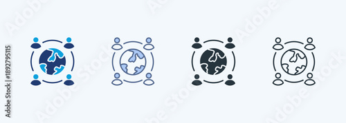 Multicultural Multiple Style Icon Collection