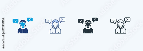 Decision Making Multiple Style Icon Collection