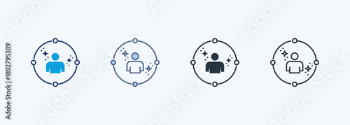 Networking Multiple Style Icon Collection