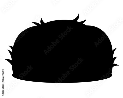 bale of hay Black silhouette vector,Hay Bale icon