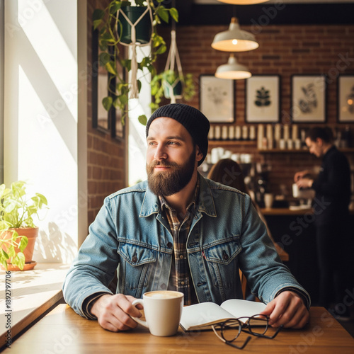 man in restaurant