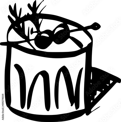 Coffee Mojito, Quirky Cafe And Bar Illustration