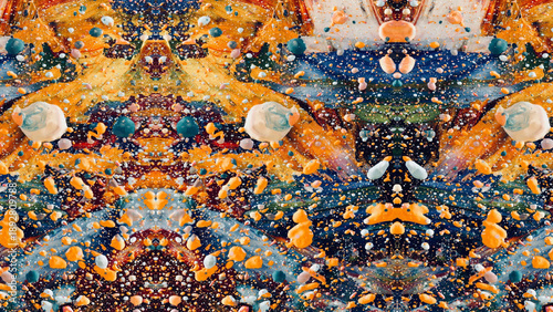 Abstract art background . Hand painting artwork on canvas .