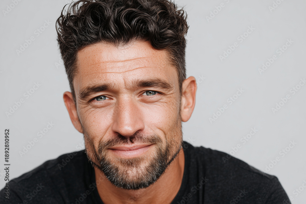 Fototapeta premium Portrait of a Man — Natural Expression and Authentic Character