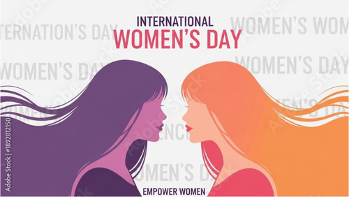 Illustration of women empowerment on International Women's Day celebrating global women's rights and equality