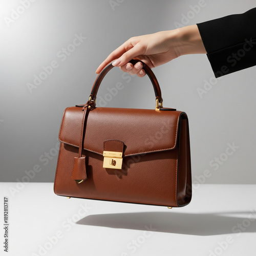 Woman's hand holding eco-friendly shopping bag, eco mockup