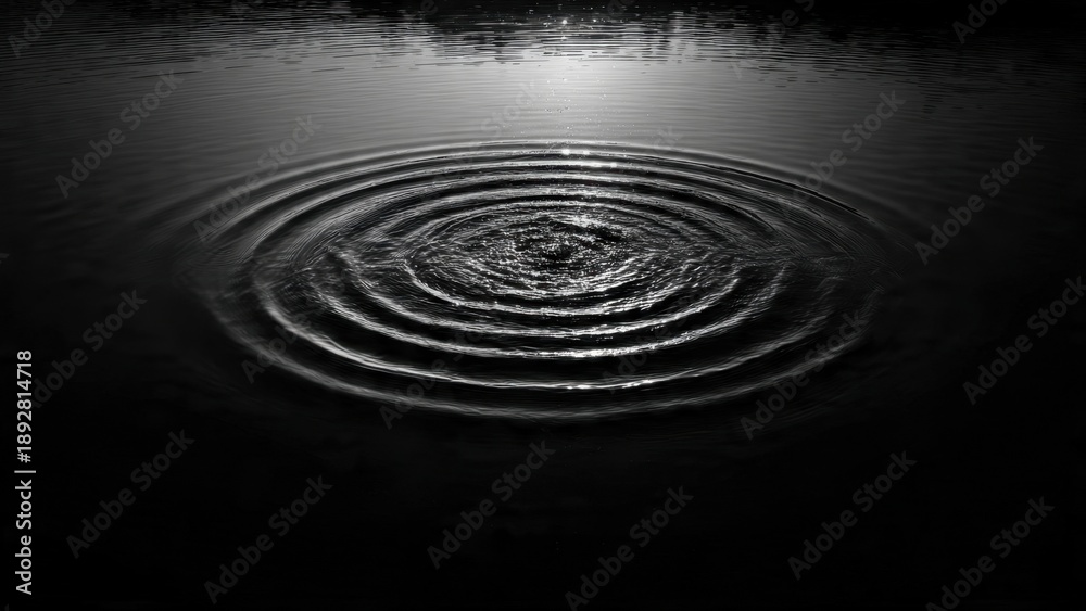Fototapeta premium Ripples in Dark Water