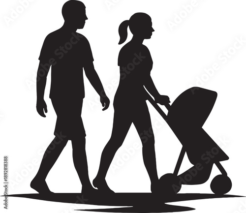 silhouette of a couple