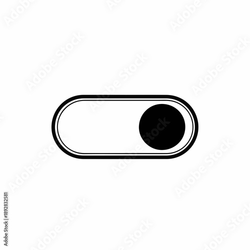 Toggle switch icon in minimalistic style on white background