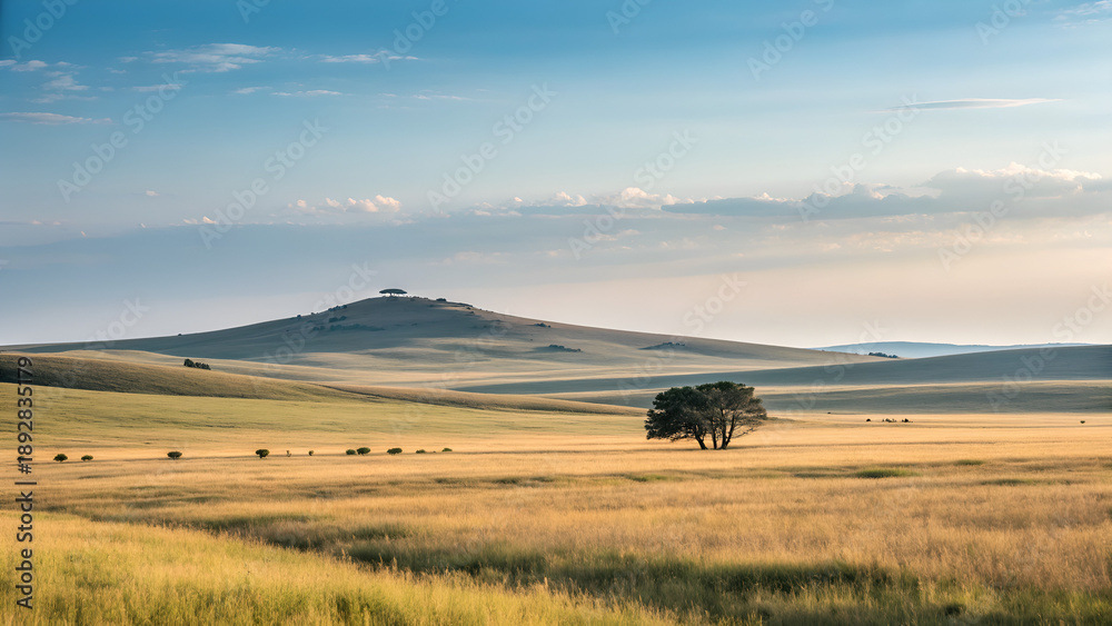 Fototapeta premium Expansive Minimalist Landscape 