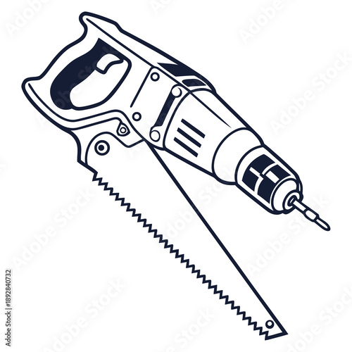 Electric saw and drill combo