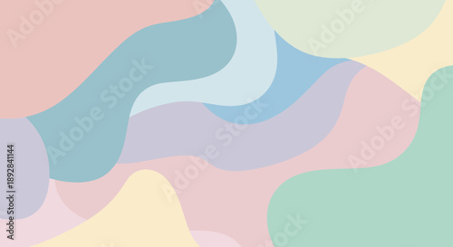 Modern Abstract Organic Shape Background Vector Illustration