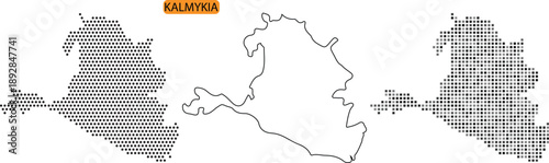 Detailed map of kazakhstan with different visual styles and patterns