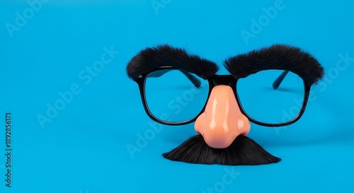 Funny fake nose eyebrows mustache glasses disguise