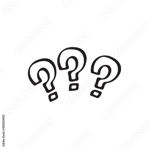 Question Mark Confusion Symbols Line Art