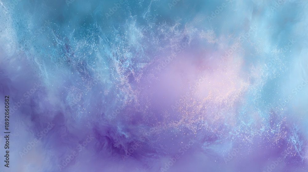 Obraz premium Ethereal Dreamscape - A Symphony of Blue, Purple, and Light.