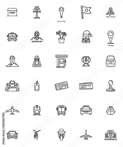 Travel Icons Set