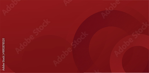 Rich red layered circular background with soft gradients creating elegant modern abstract depth