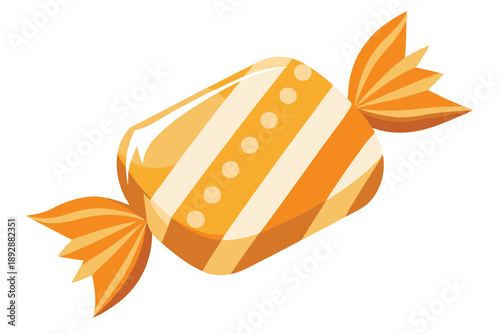 toffee vector on white background