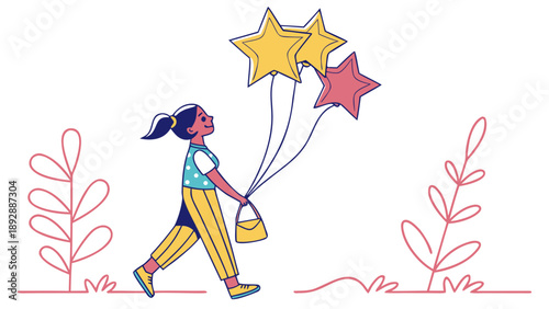 fairy with magic wand and flowers