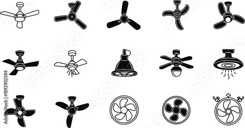 Ceiling Fan & Home Ventilation Icons