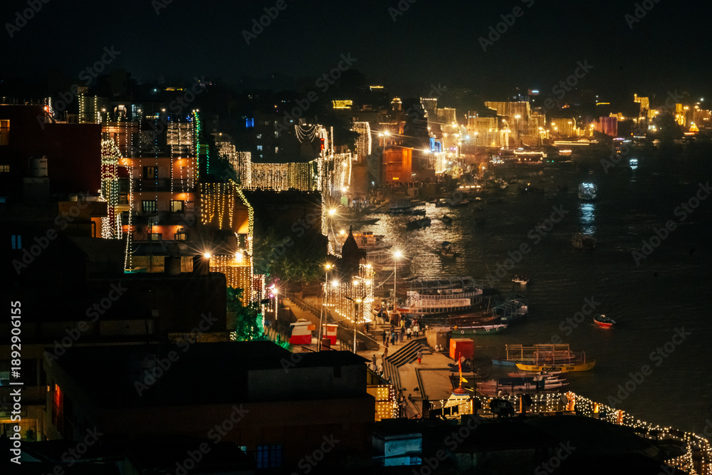 Fototapeta premium Streets of Varanasi, India. The oldest city in the world
