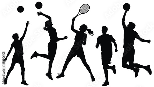 Dynamic Sports Silhouettes: Dynamic silhouettes capture the essence of various sports, showcasing action and movement in a visually striking way.