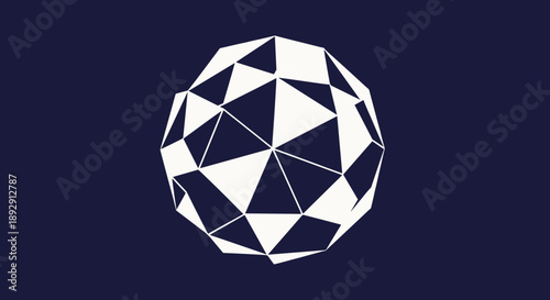 Geometric Sphere Abstract Design.